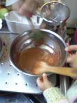 チョコレートスフレ作り