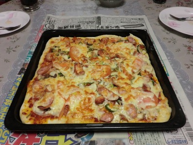 ピザの完成です！