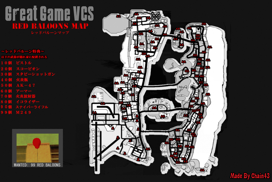 レッドバルーンマップ修正版 Great Game Vcs